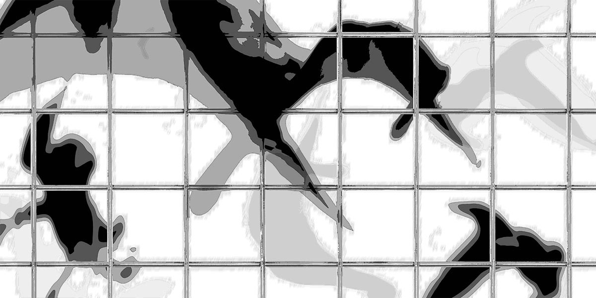 Staged flight scene from LEARN TO FLY with Helga Gundlach in an industrial hall, photographed by Hans Kahlmopz